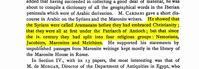 Aramean Denominations