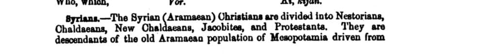 Aramean Denominations of Mesopotamia