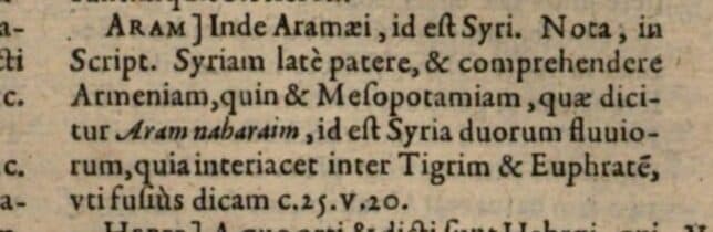 From Aram Come The Arameans That Is Syrians