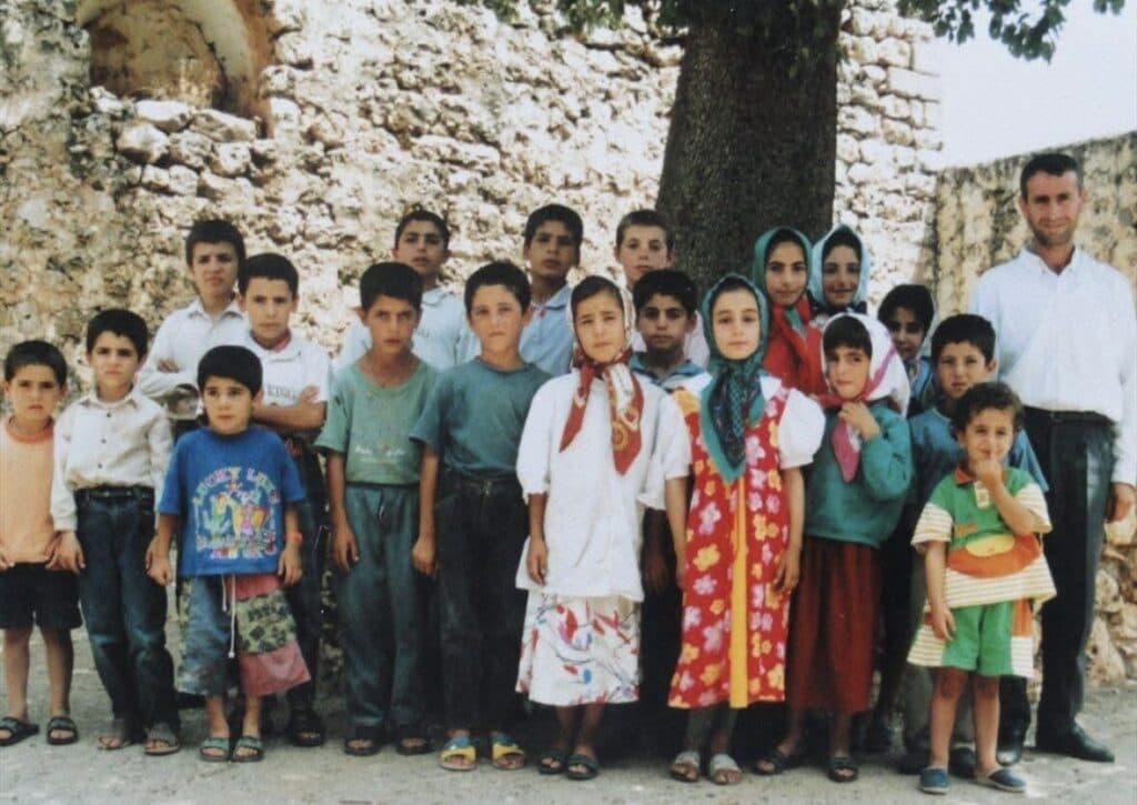 Children with Teacher, Beth Qustan