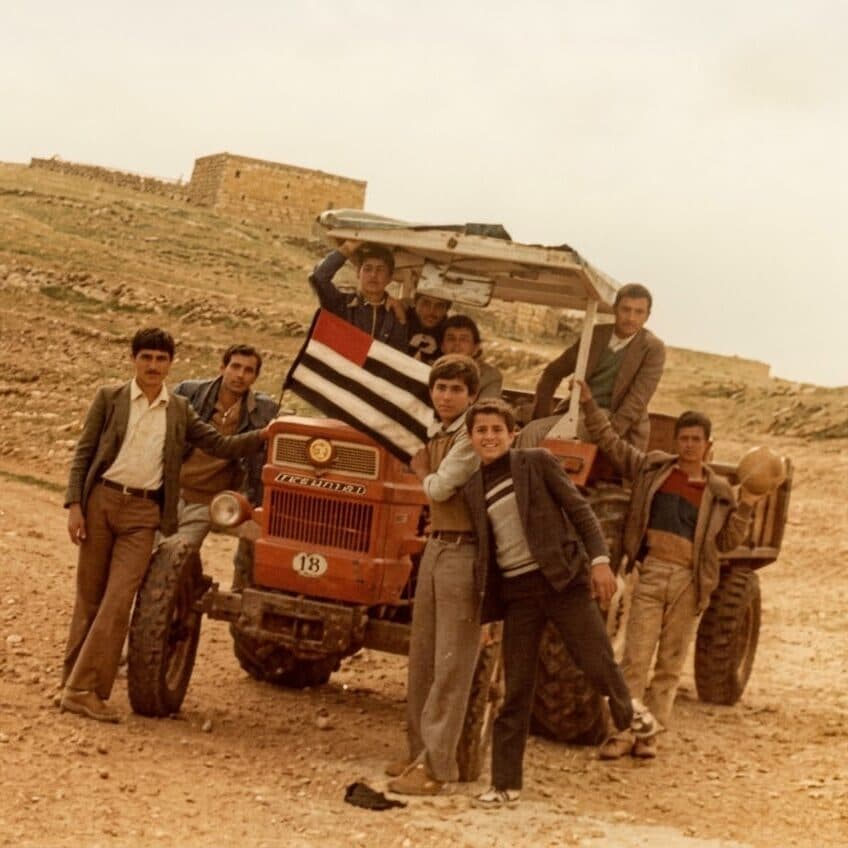 Truck and men in Kafro ‘Elayto